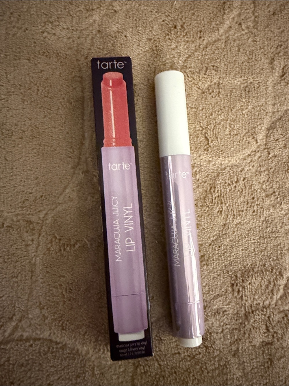tarte Maracuja Juicy Lip Vinyl lipstick in Shimmering Pink Lily NEW